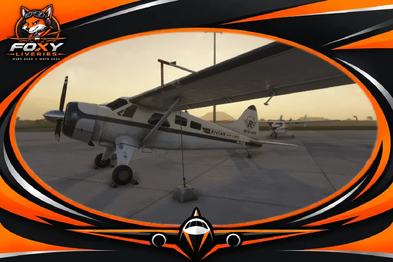 DHC-2 Beaver Rivian Air Lines N416CB (wheeled and Floats) for Microsoft Flight Simulator 2024